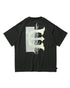 EVISEN  FIRE RECTANGLE LOGO POCKET TECH TEE - BLACK