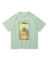 EVISEN GLOBE LABEL T-SHIRT-TEAL
