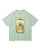EVISEN GLOBE LABEL T-SHIRT-TEAL