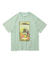 EVISEN GLOBE LABEL T-SHIRT-TEAL