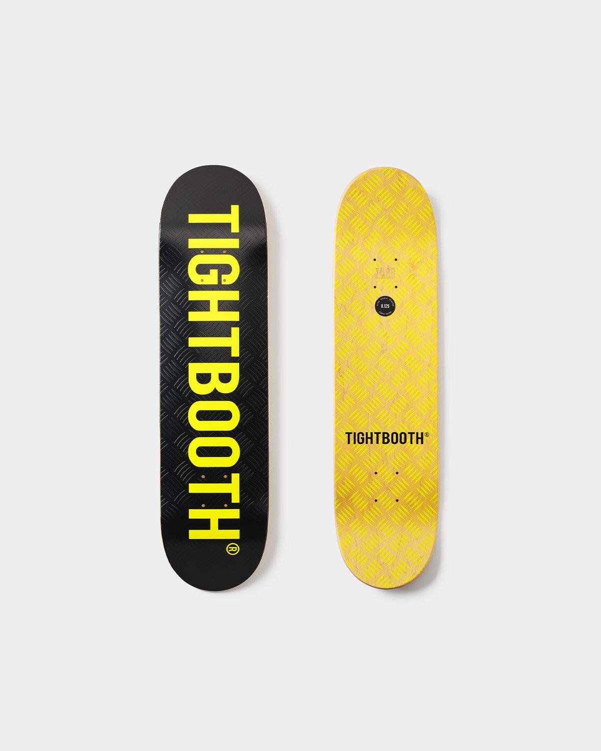 TIGHTBOOTH Logo Black/Safety Yellow Black Deck 8.25